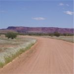 Gravel Road in Namibia
